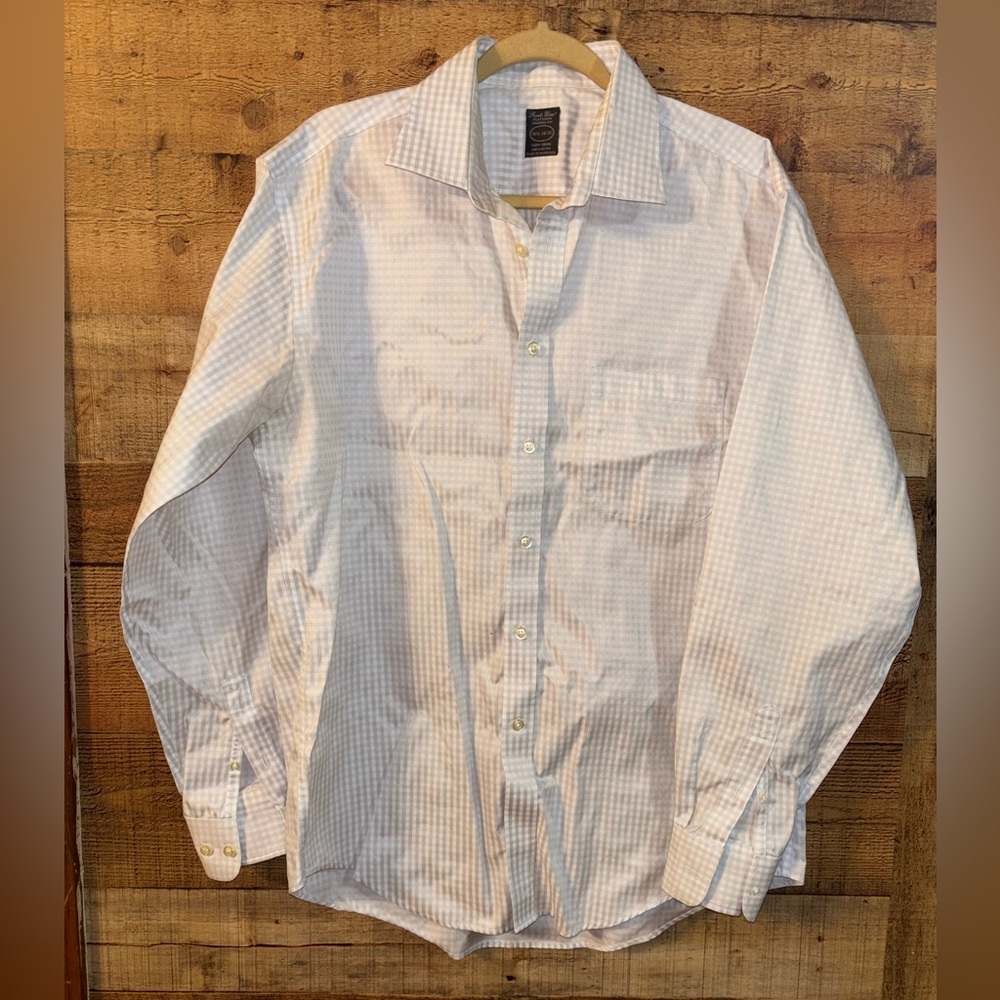 Pronto Uomo Platinum Modern Fit Checkered Button Up Dress Shirt